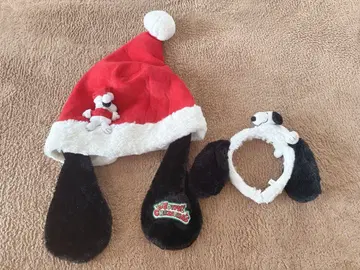 [새상품급] 스누피 머리띠 크리스마스 모자 USJ 유니버셜 2세트