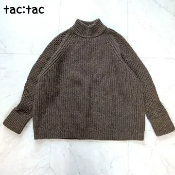 tac:tac 타쿠타쿠 하이넥 니트 스웨터 울 100% 일본제