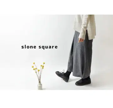 슬로우 스퀘어 울 가우초 팬츠 와이드 slone square 그레이