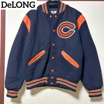 레어 DeLONG 울 바시티 자켓 90's 빈티지 WPL 8936