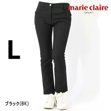 마리끌레르 여성용 9부 팬츠 L 사이즈 블랙 골프웨어