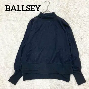 볼지 36 블랙 울 터틀넥 니트 상의 성인용 깔끔한