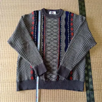 기하학 패턴 니트 스웨터 L 사이즈