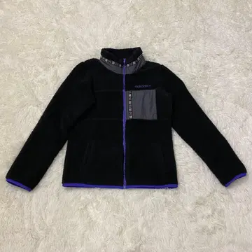 [새상품급] adidas 보아 아우터 L 블랙 보라색 퍼플 포켓