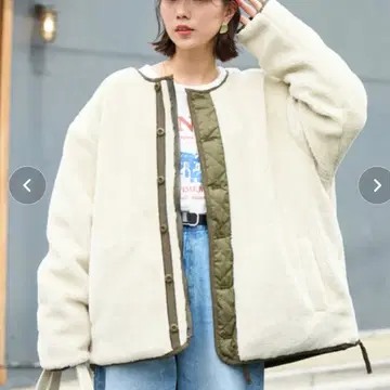 TAION x FREAK'S STORE 리버서블 보아 퀼팅