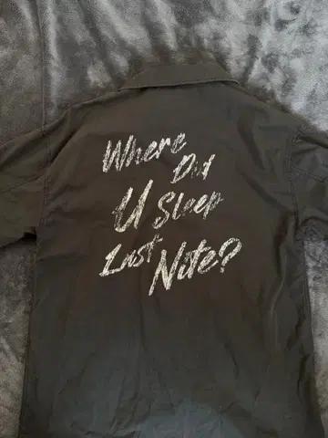 다크 그레이 롱 셔츠