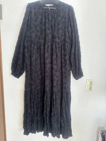 raffime 오팔 티어드 크링클 원피스