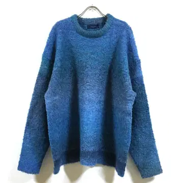 새상품 단염 그라데이션 빅 실루엣 니트 남성용 블루 M