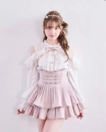 LIZLISA 오픈 숄더 프릴 블라우스