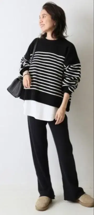 구제 의류 프레임워크 리브 니트 레깅스 네이비 38