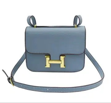 H 로고 금장 장식 블루 숄더백 !Last One !
