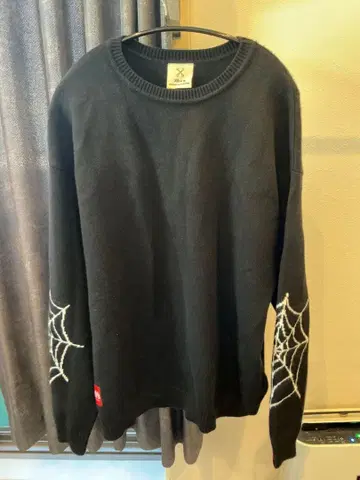 초레어 거미줄 자수 블랙 트레이닝복 XS-S 구제 의류