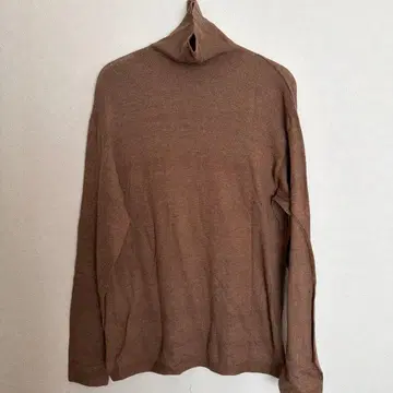 45R 터틀 니트 카멜