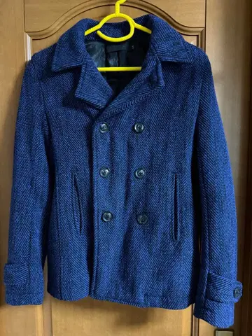 FUGA 멜톤 피코트 네이비 아우터