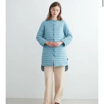 새상품급 트래디셔널 웨더웨어 롱 다운 34 사이즈 블루