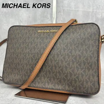 [ 컨디션 최상 ] 마이클코어스 숄더백 브라운 골드체인 MK