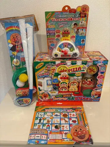 호빵맨 완구 배달 피자 가게 세트 묶음 판매 4점 세트
