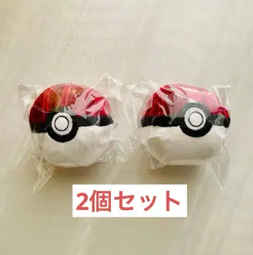 포켓몬 몬스터볼 키링 2개 세트 코메다 커피 한정품