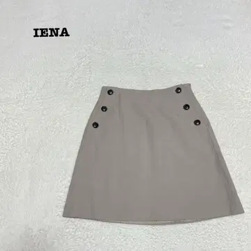 EK4152 [이에나] 미니스커트 [38] 버튼 디자인 포켓 있음 지퍼