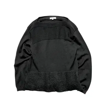 에포카 니트 스웨터 절개 울/알파카 블랙 여성용 40 블랙