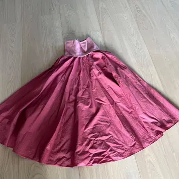 애니에스 핑크 플레어 스커트