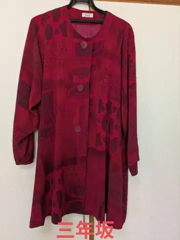 산넨자카 크레이프 원단 코트