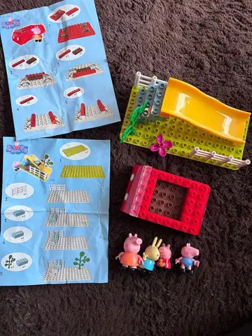 페파 피그 블록 세트 캐릭터 인형 포함