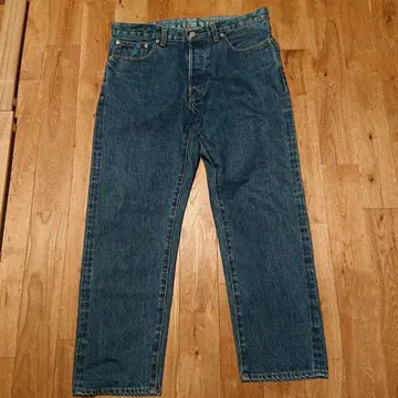 오디너리 핏츠 앵클 데님 size 32 에이징 가공