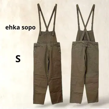 택 포함 에카 소포 살로펫 오버롤 카키 S 캐주얼 코튼