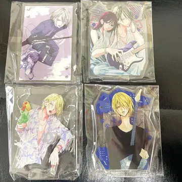 만복가챠 길고양이와 늑대 아크릴 스탠드 4점 세트