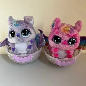 빛나는 유니콘 봉제 인형 2체 세트