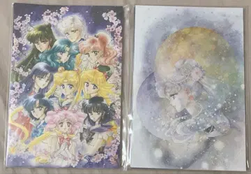 세일러문 전시회 한정판 엽서 세트 미사용 미개봉 22장