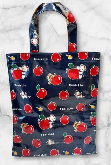 familiar 파밀리아 사과 패턴 토트백 리아짱 버디짱