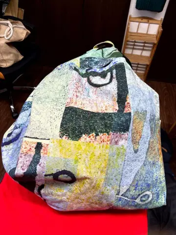 ohta yuki 다색 추상 아트 백팩