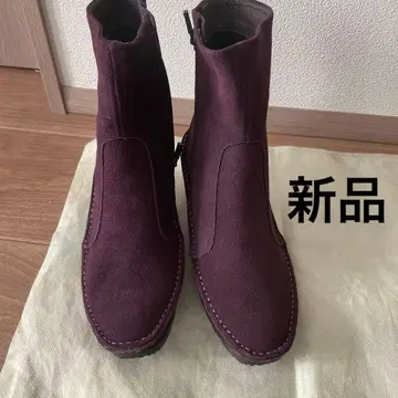 (새상품) 히나 데이 그린 웨지솔 스퀘어토 부츠 23.5cm