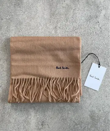 [ 미사용품 ] Paul Smith 머플러 스톨 무지 베이지