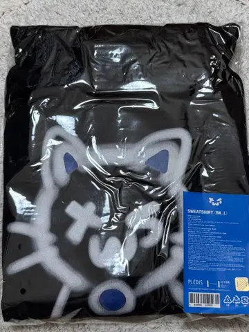 [ 미개봉 새상품 ] TWS 맨투맨 블랙 L 사이즈