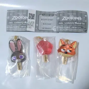 주토피아 아이스캔디 참 주디 닉 아이스캔디 3점