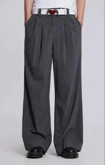 Jaded London 그레이 와이드 슬랙스 택 포함 새상품