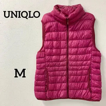 UNIQLO 라이트 다운 베스트 M 핑크