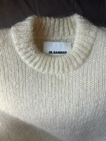 JIL SANDER 아이보리 니트 스웨터