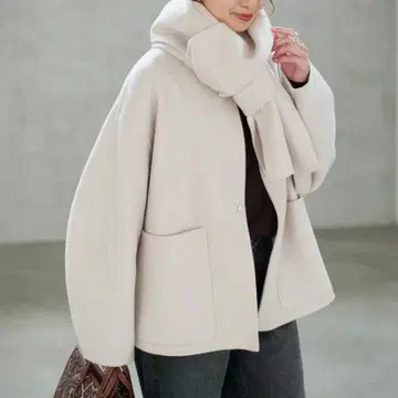 새상품 Spick and Span 비버 토트 세트 코트