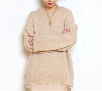 오늘 가격! 정가 55,000엔 두지엠 클라세 니트 베이지