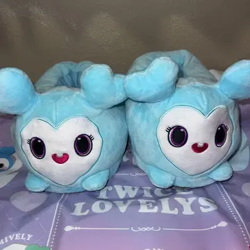 GIGO 한정판 TWICE LOVELYS 봉제 인형 슬리퍼 나연