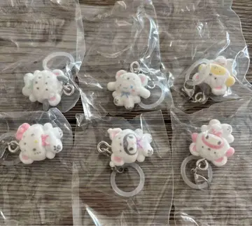 산리오 메지루시 액세서리 복슬복슬 스노우 가챠가챠