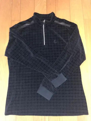 캘러웨이 체크 무늬 집업 자켓 3L 블랙