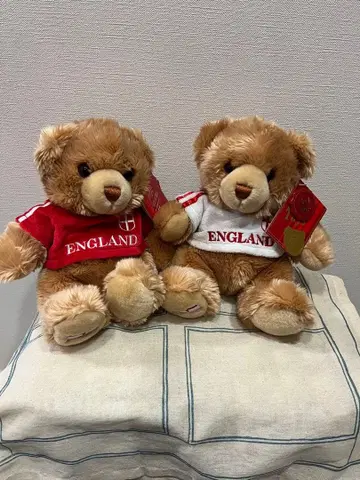 잉글랜드 테디베어 봉제 인형 2체 세트