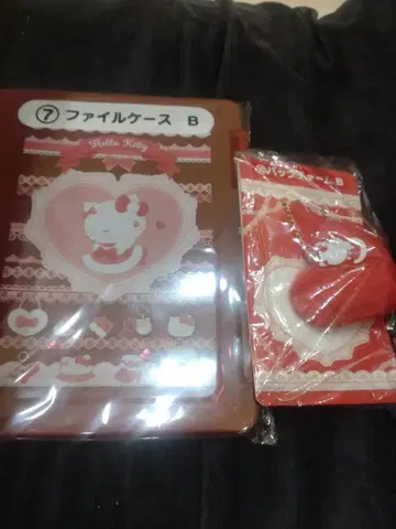산리오 헬로키티 제일복권 파일 케이스 & 백참 세트