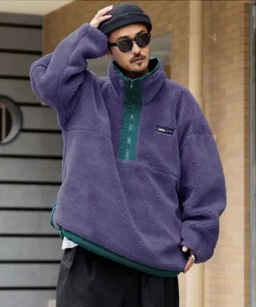 JAVA 플리스 2WAY 하프 지퍼 자켓 L