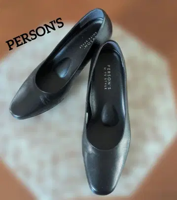 미사용 PERSON'S 블랙 하이힐 펌프스